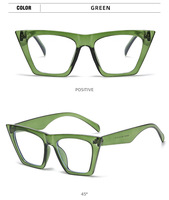 Nouvelle marque mode oeil de chat optique lunettes Anti lumière bleue lunettes cadre ordinateur lunettes myopie cadres lunettes unies