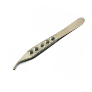 Pinzas dentales quirúrgicas Adson marrones (estilo de orificio), fórceps de tejido, dentado recto, mango de 7x7 con agujeros, instrumento quirúrgico - Product Image 2