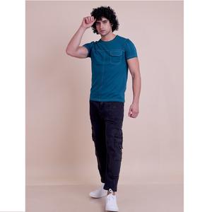 Meilleure qualité coupe régulière Premium couleur unie coupe coudre cou T-Shirt élégant confortable garde-robe chaque décontracté pour Look 100% - Product Image 1