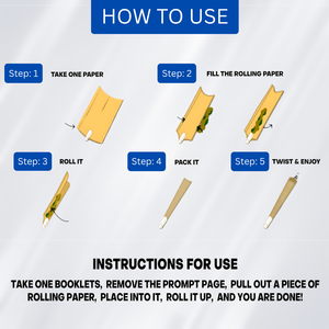 Papiers à rouler bleus de qualité supérieure pour fumer, format régulier, carnets – Papiers à rouler pour tabac filtré - Product Image 4