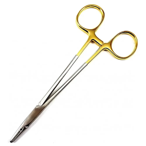 Pince manuelle à poignée dorée Pilote d'aiguille chirurgicale en acier inoxydable pour la suture Instruments à usage hospitalier - Product Image 5