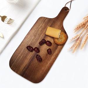 Planche à découper en bois massif écologique pour cuisine, couleur naturelle, avec option de logo personnalisé - Product Image 2