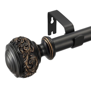 Accessoires de rideaux en métal de conception standard Quincaillerie de fenêtre Couleurs et tailles personnalisées Tringles à rideaux à des prix compétitifs - Product Image 3