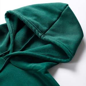 Personnalisable luxe recadrée capuche poids lourd Streetwear sweat hommes surdimensionné hiver plaine teint imprimé sweat à capuche 100% coton ODM - Product Image 3