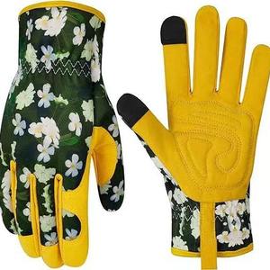 DIANOVA <b>Gardening</b> <b>Gloves</b> for Women Breathable <b>Leather</b> Grip Thorn-Proof Puncture-Resistant Anti-Static Anti-Chemical Customizable - Product Image 1