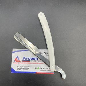 Rasoir turc de haute qualité avec manche en plastique Rasoir de coiffeur professionnel Logo personnalisé en acier inoxydable en gros - Product Image 2