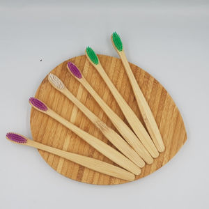 Brosse à dents en bambou naturel biodégradable 100% en gros fabriqué à partir de matériau en bambou 100% sûr pour une utilisation au Vietnam - Product Image 1