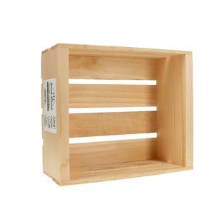 LEA Good Wood Half Crate 11.75x10x4.8 inch durable lightweight environmentally friendly sustainable forests natural product