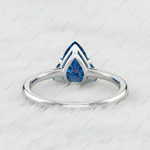 Ideas de regalos de Navidad originales, anillo de diamantes único y personalizado con diseño de loto azul para mamá, papá, esposa, joyería por menos de 500 para 2025 - Product Image 3