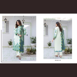 2025 ssumaira COLLECTION ชุดสนามหญ้าพิมพ์ลายสำหรับฤดูร้อนชุดเดรสผ้าฝ้าย100% A-line - Product Image 5