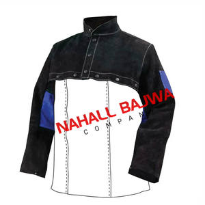 Personnaliser veste de soudage en cuir de vache fendu pour hommes, veste de soudeur, veste en cuir de soudage. - Product Image 6