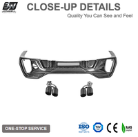 Difusor Trasero de Fibra de Carbono Estilo LD y Puntas de Escape para BMW X6 G06 M Sport, Kit de Carrocería Trasero 2019+