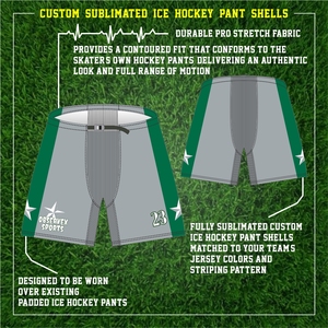 Ensemble maillot et short d'uniforme de hockey sur glace d'équipe personnalisé de qualité supérieure avec coquilles et chaussettes de pantalon brodées - Product Image 5
