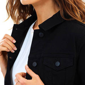 Nueva moda precio barato mujeres Denim Jean chaquetas venta directa de fábrica mejor precio hecho en Pakistán mujeres chaqueta de mezclilla 2025 - Product Image 3