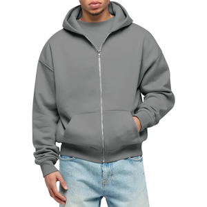 Dernière arrivée Sweats à capuche zippés en coton de haute qualité pour hommes Vente en gros de sweats chauds à capuche zippés 100% coton avec impression personnalisée pour hommes - Product Image 4