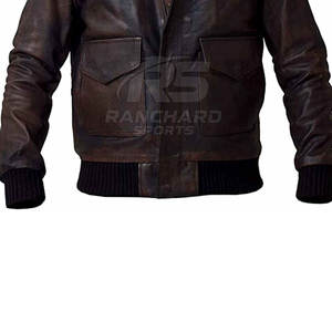 Chaqueta Bomber de Cuero Suave, Moderna, Cómoda para Uso Diario, Chaqueta Bomber de Cuero de Inspiración Vintage, Moda Casual Clásica - Product Image 6