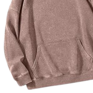 Sudadera con Capucha Lavada al Ácido Color Café, Estilo Vintage, Sudadera Holgada de Forro Polar Suave, Ropa de Calle, Ropa de Invierno para Hombre y Mujer - Product Image 3