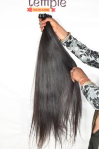 มัดผมสำหรับต่อผมมนุษย์สีธรรมชาติแบบไม่ผ่านกระบวนการการทอผ้าในแนวเวียดนาม - Product Image 2