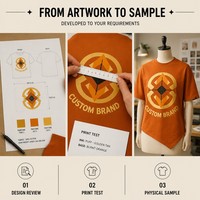 T-shirt en jersey 100% coton à imprimé graphique orange, manches courtes, col rond, ourlet asymétrique, streetwear décontracté pour homme