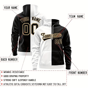 Sudadera con Capucha de Fútbol Americano Personalizada con Nombre y Número del Equipo, Sudadera Deportiva de Forro Polar Cálido para Fanáticos y Equipos, Venta al por Mayor OEM/ODM - Product Image 5