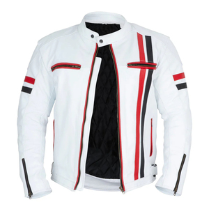 Chaqueta de cuero genuino personalizable de alta calidad a prueba de viento e impermeable para motocicleta y carreras de autos transpirable-Fabricante directo - Product Image 3