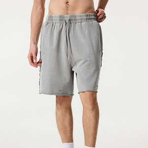 Pantalones Cortos Deportivos de Algodón 100% Pesado al por Mayor, Pantalones Cortos Deportivos Transpirables de Felpa Francesa para Hombre, Pantalones Cortos para Correr y Hacer Ejercicio - Product Image 5