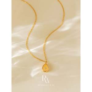 Collana con Ciondolo Stella Polare a Goccia Placcata Oro 18K, Regalo di Moda Celestiale per Lei, Collane Stratificate - Product Image 4