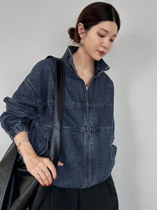 Chaqueta Vaquera de Mujer con Mangas Largas de Tela Suave y Cómoda, Puños con Botones, Estilo Casual, con Dos Bolsillos - Product Image 3
