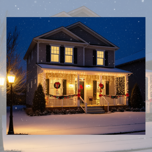 Kaemingk LUMINEO IP44 490661 Light <b>Curtain</b> Black 480 LED Gold Christmas Lights 8 Light Games 2+10m Length - Product Image 3