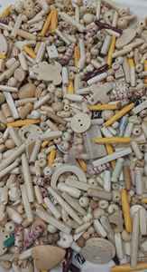 Belle perle artisanale en verre déjoué argenté pour la fabrication de bijoux bleu avec de minuscules fleurs 12mm 30 pièces par prix boîte emballée - Product Image 6