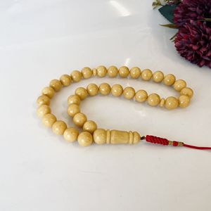 Tespih de ámbar báltico color yema de huevo, Misbaha de 33 cuentas hecha a mano, 33 cuentas - Product Image 4