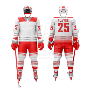 Conjuntos de uniformes de hockey sobre hielo de equipo de alta calidad fabricados por el uniforme de hockey sobre hielo de Fasmic Sport con 100% poliéster - Product Image 1