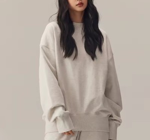 Wholesale Custom Design 100% Cotton Oversized Crewneck Sweatshirt <b>Men's</b> Oversized Sweatshirts OEM Blank Crewneck Sweatshirt - Product Image 4