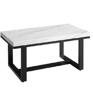 Mesa de Centro de Diseño Exclusivo para Cafetería o Centro Comercial, con Cubierta de Mármol y Acabado Dorado, para Uso en Hogar u Hotel - Product Image 4