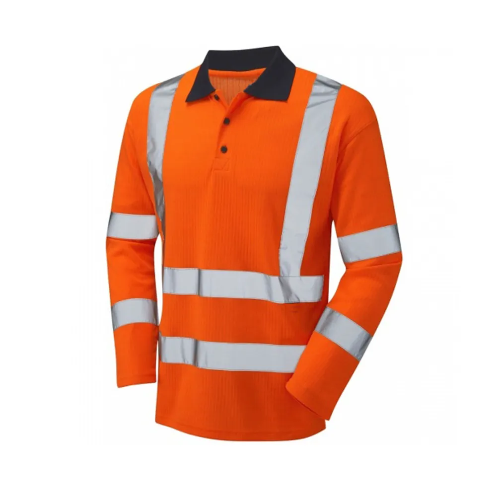 Ropa DE TRABAJO OEM de manga larga de aspecto Premium, camiseta de seguridad de alta visibilidad de secado rápido, camisetas de seguridad reflectantes para construcción de trabajo