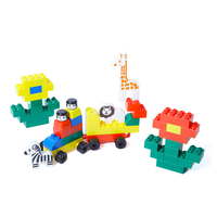 U.S.L. Juguete Educativo de Animales, Bloques de Construcción, Juego de 110 Piezas de Plástico LDPE para Edades de 5 a 7 Años, Unisex