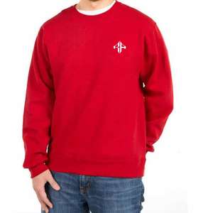 Sweat-shirt d'hiver pour homme de haute qualité, 100% coton, motif uni, logo personnalisé, col rond, service OEM/ODM, design personnalisé - Product Image 2