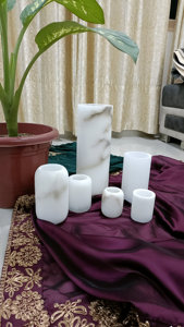 เชิงเทียนอะลาบาสเตอร์ธรรมชาติคอลเลกชันดีไซน์เนอร์หรูหราจบหรูดูหรูหราหรูหราสไตล์โมเดิร์นหรูหราดีไซน์ร่วมสมัยขายส่ง - Product Image 6