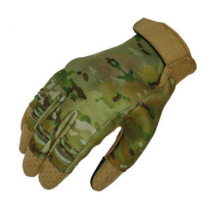 Guantes Tácticos Jungle MTP Camuflaje con Tela Elástica en el Dorso, Palma de Cuero Sintético Amara, Nudillos Moldeados y Puño de Neopreno - Product Image 3