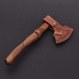 Hacha de servicio OEM y ODM de calidad superior personalizada al por mayor, gran oferta, mango de madera de diseño, hachas de acero de Damasco, hachas de acero de Damasco - Product Image 3