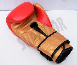 Gants de combat personnalisés de 8oz Gants de boxe professionnels de 12oz en cuir de vachette Gants de gymnastique imperméables MMA pour adultes Tailles 14oz - Product Image 4