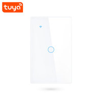 Interrupteur Mural Tactile Intelligent WiFi Tuya/Smart Life Hottest 1 Voie, 1 Canal, 1 Gang US PST-TY-U1