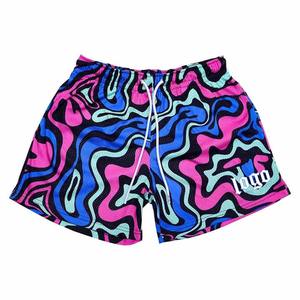 Pantalones cortos de gimnasio de baloncesto de playa de doble capa personalizados de alta calidad para hombre 5 pulgadas de malla Camo Logo cremallera Fly Casual sublimación - Product Image 2