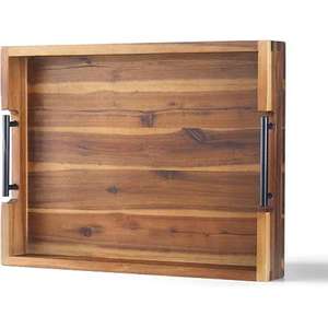 Bandeja de madera de lujo más vendida, artesanías hechas a mano de alta calidad, bandeja para servir comida, frutas, cena para el hogar, cocina y uso de utensilios de mesa - Product Image 1