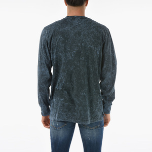 Camiseta de algodón personalizada lavada con ácido Camisetas cuello redondo liso peso pesado camiseta 300Gsm Streetwear Sun Faded camiseta con logotipo personalizado - Product Image 2