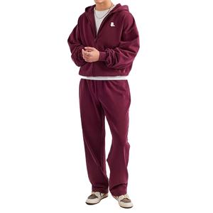 Nouvelle mode 100% coton fermeture éclair hommes hiver acide lavage survêtement ensemble respirant lourd personnalisé écologique conception personnalisée - Product Image 1