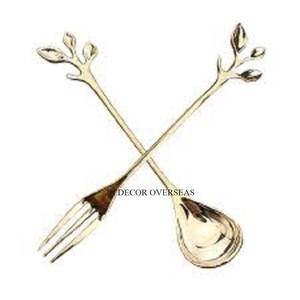 Couverts en métal de qualité supérieure en plaqué or de haute qualité, ensembles de couverts à prix compétitif, design d'art rustique vintage - Product Image 4