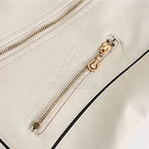 100% chaquetas de cuero originales para mujer, chaquetas de moda ajustadas con logotipo personalizado, chaqueta de cuero a la moda para mujer - Product Image 5