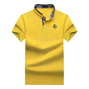 Nuevo estilo bordado para hombre para camiseta de Polo cómodo patrón sólido Jersey tela Venta caliente de talla grande hecho en Pakistán - Product Image 1