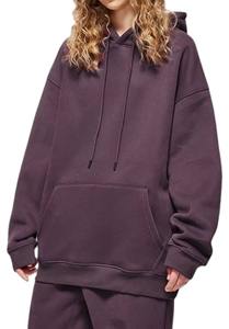 Sudadera con capucha de talla grande informal de manga larga bordada de otoño para mujer a la moda personalizada - Product Image 4
